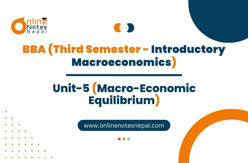 Unit 5: Macro-Economic Equilibrium - Introductory Macroeconomics | Third Semester Photo